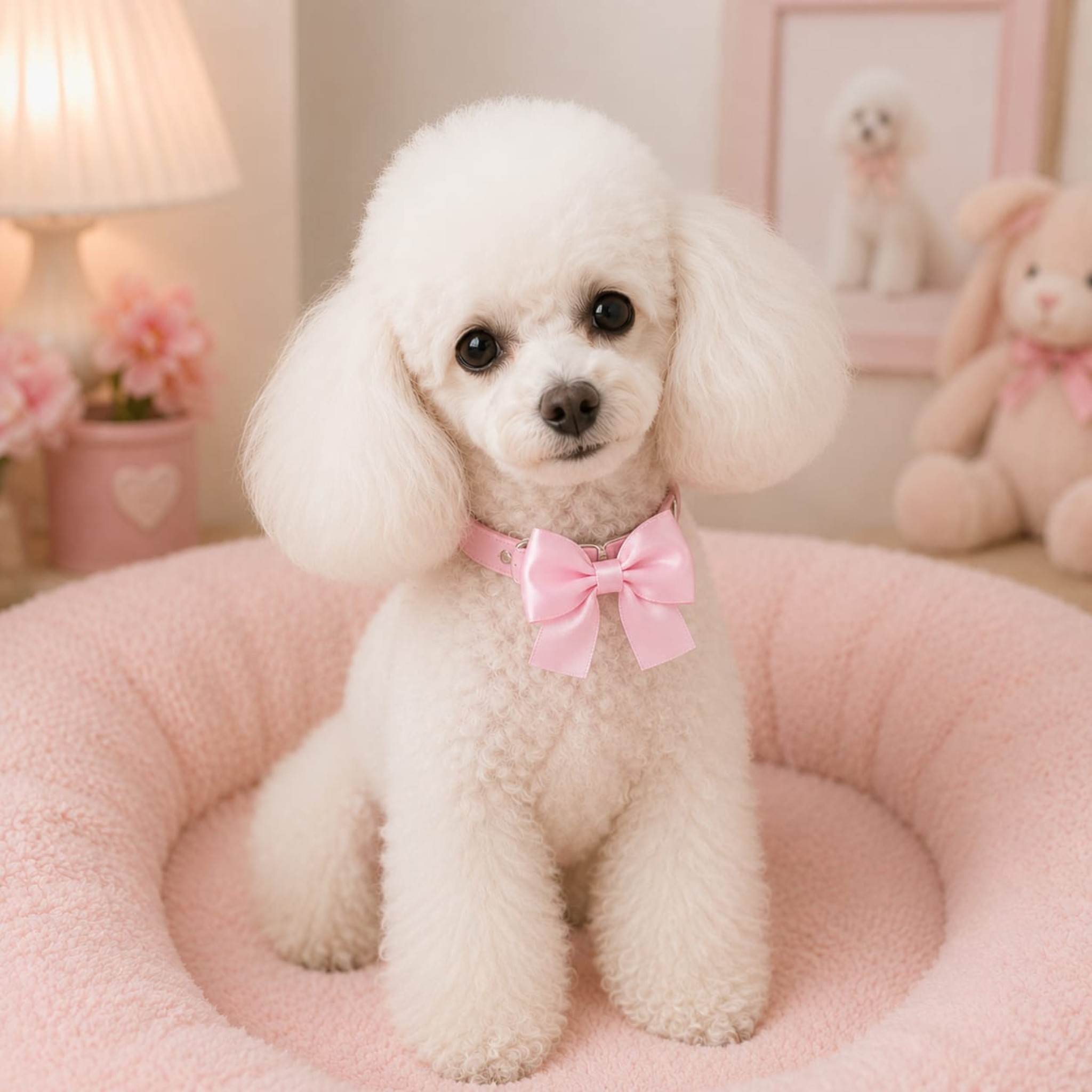 Collare Artigianale con Fiocco Pink Collar – In Biothane®